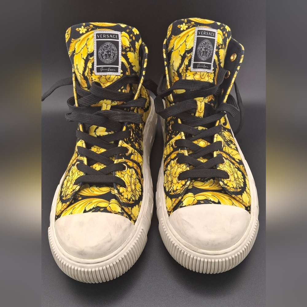 VERSACE GOLD BARROCO MEDUSA HIGH TOP